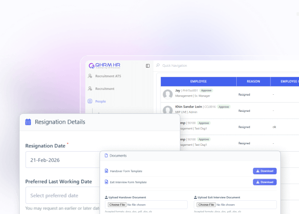 QHRM Exit & Alumni Mobile App