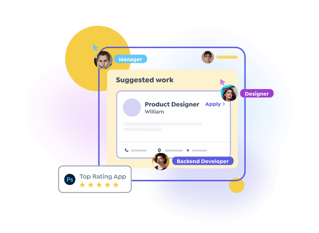 Team using QHRM platform