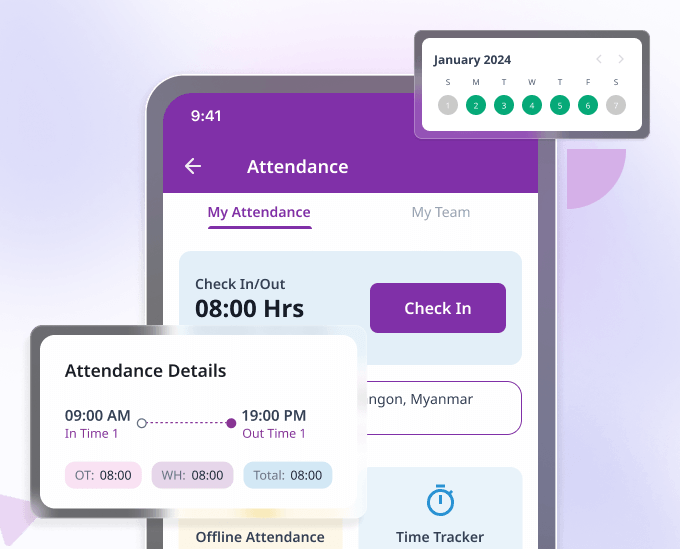 The QHRM product suite running on a mobile phone